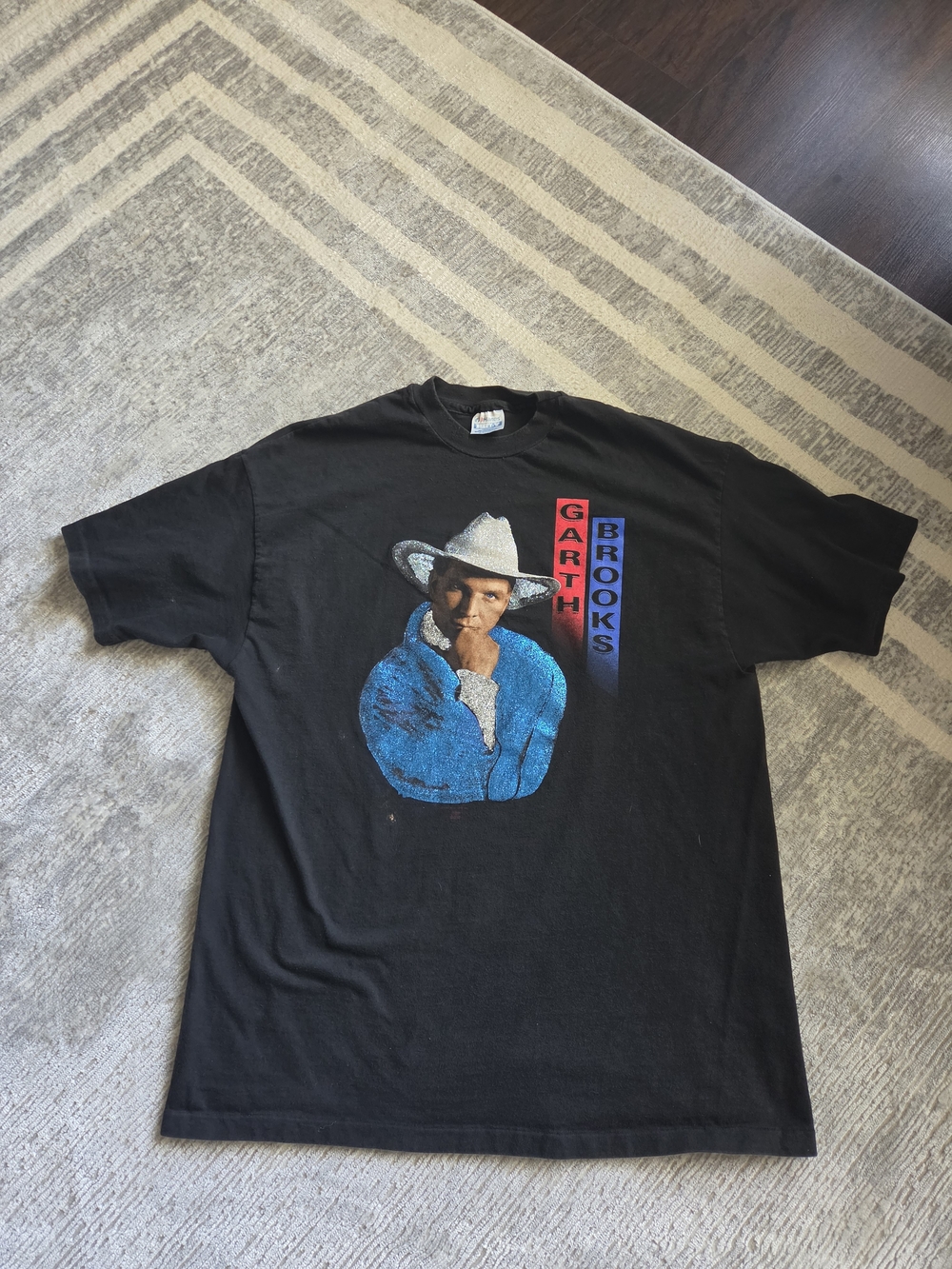 Vintage Garth Brooks Mens XL Graphic T-SHIRT Black Hanes Beefy Dream Quote